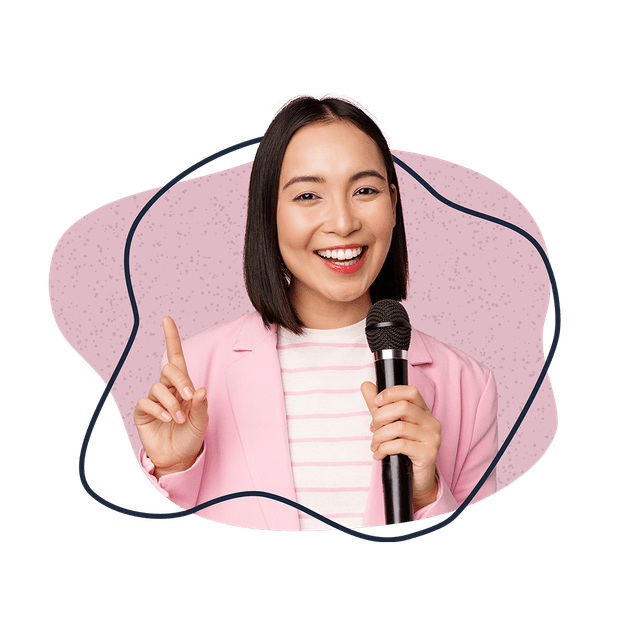 Girl speaker at Heart Filled Toastmasters